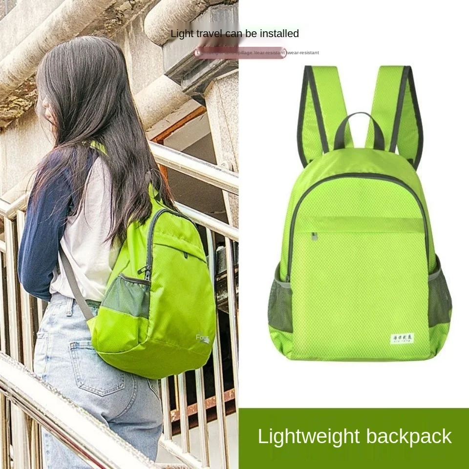 Mochila de Nylon impermeable para mujer, morral informal de Color sólido para adolescentes, mochila escolar de gran capacidad, novedad de 2021