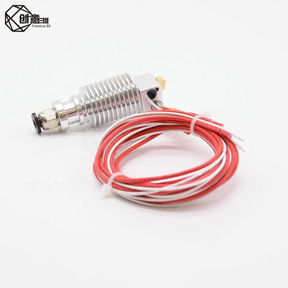 V6 j-головка Hotend экструдер комплект 3D принтеры часть Вентилятор охлаждения кронштейн блок термисторы сопло 0,4 мм 1,75 мм нити Боуден запчасти