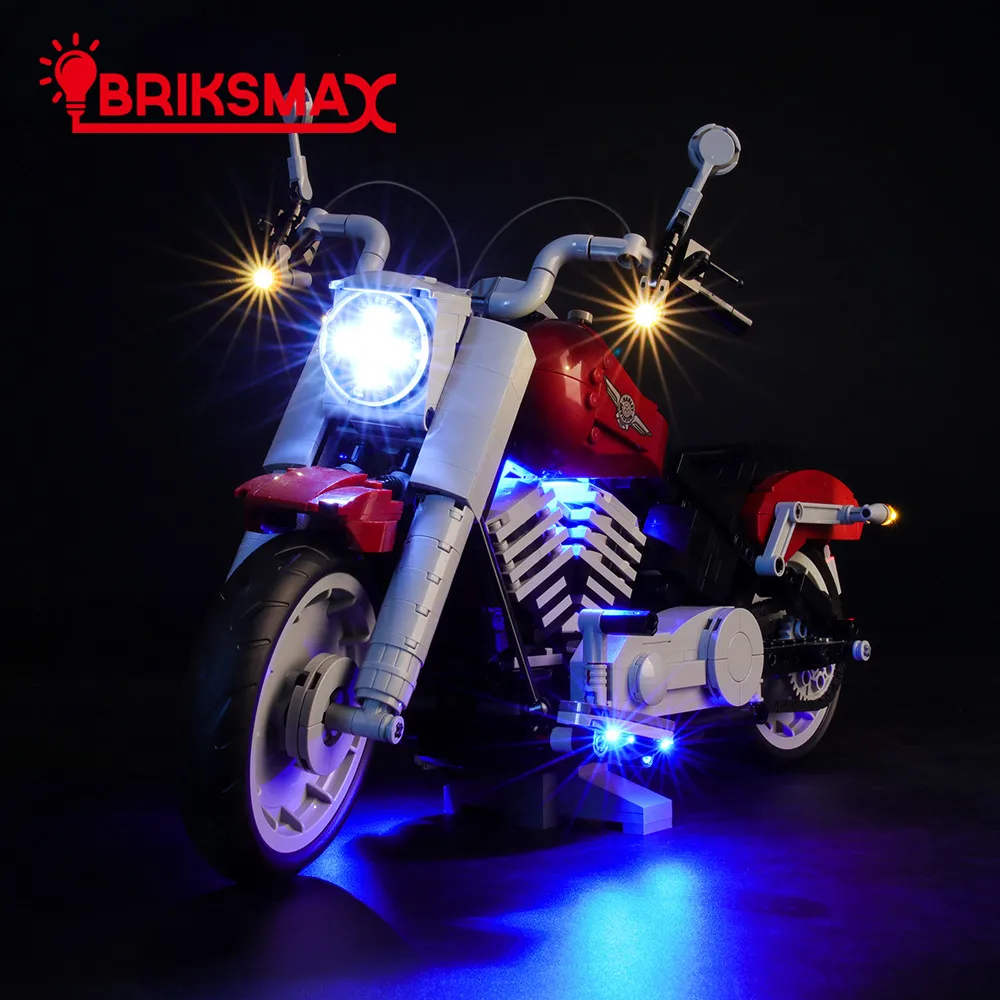 

BriksMax Led Lighting Kit For 10269 Creator Series Harley Davidson Fat Boy Light Set (NOT Include The Model)