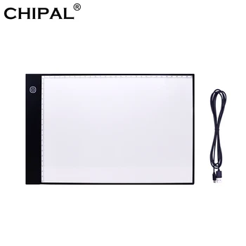 

CHIPAL Scale A4 Drawing Tablet Digital Graphics Pad USB LED Light Box Painting Writing Graphic Board 3-level Stepless Dimming