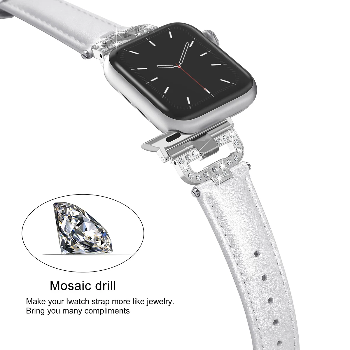 Кожаный сменный ремешок для Apple Watch 38 мм 42 мм 40 мм 44 мм Женский браслет для iWatch Band Series5 4 3 2 1