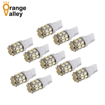 

10Pcs Best Price T10 W5W 194 168 Car Auto Pure White 24 SMD 1206 3020 LED Signal Reverse Side Lights Bulb Lamp DC12V