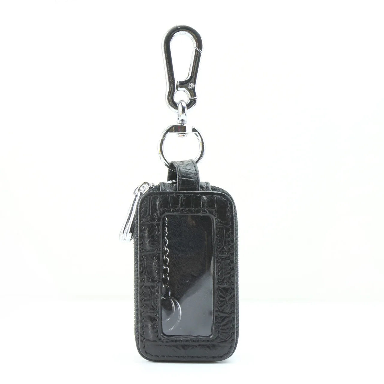 Fashion Crocodile Pattern Key Bag Leather Men and Women Wallet Car Key Bag Key Ring Large Capacity Storage Bag Small Wallet
