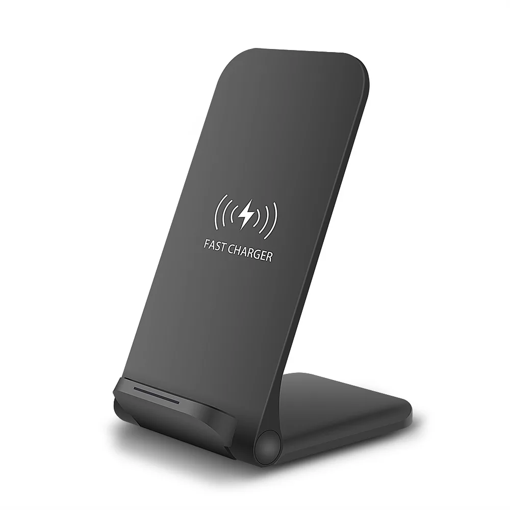 Черный FDGAO 15W Qi Fast Wireless Charger Stand Charging Pad For Samsung S9 S10 For iPhone 11 Pro X XS MAX XR Xiaomi 9 Huawei P30 Pro - Цвет: Черный