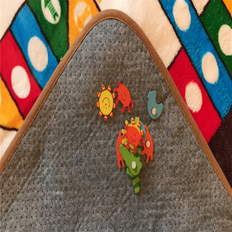 Летающий шахматный узор Противоскользящий детский коврик для малышей Детский ковер игрушки для детей практичный Декор детской комнаты