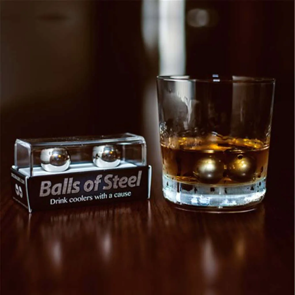 Stainless Steel Ice Cubes Bucket Reusable Metal Chilling Stones Cooler Whisky Keep Cold rapid colling Barware Whiskey Stones Ice Bucket Whiskey Ice Cubes Set