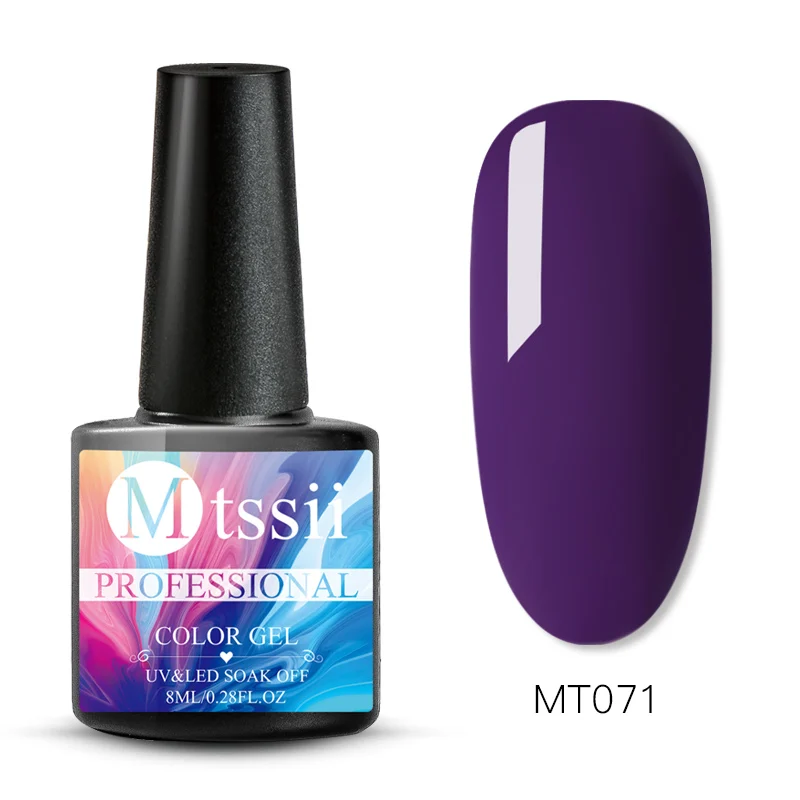 Цветной Гель-лак Mtssii для ногтей, Набор ногтей, впитывающее верхнее Базовое покрытие, УФ-Гель-лак, Полупостоянный маникюрный лак для ногтей - Цвет: VS01488