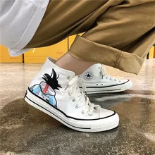 INSTANTARTS парусиновая обувь Вулканизированная-кроссовки Dragon-Ball Cool High-Top Man Vegeta Super-Blue