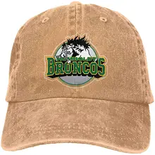 TSDFCHumboldt Broncos модная повседневная Регулируемая ковбойская шляпа бейсболка для мужчин и женщин Черная