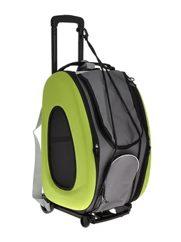 

IBIYAYA bag 3 foldable trolley 1 for animals to 8 kg (bag, backpack, cart) lime Ibiyaya