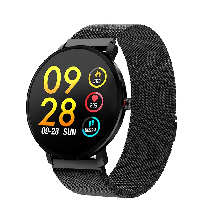 K9 Pro, умные часы для мужчин, многоязычные, пуш-ап, для погоды, умные часы для женщин, регулировка яркости, для мужчин, t Reloj Inteligente, шагомер - Цвет: Black