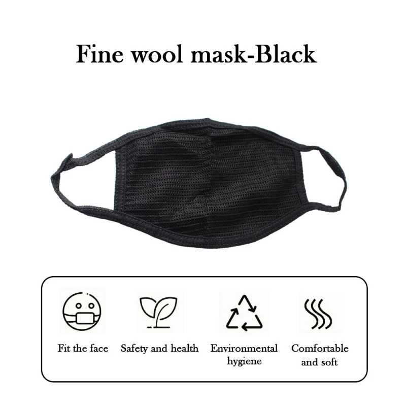 

V 10pcs Cotton Soft Pure Color Air Dust Mask