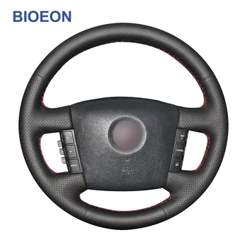 

Black PU Artificial Leather Car Steering Wheel Cover for Kia Borrego 2008 2009 2010 2011 2012 2013 2014 2015