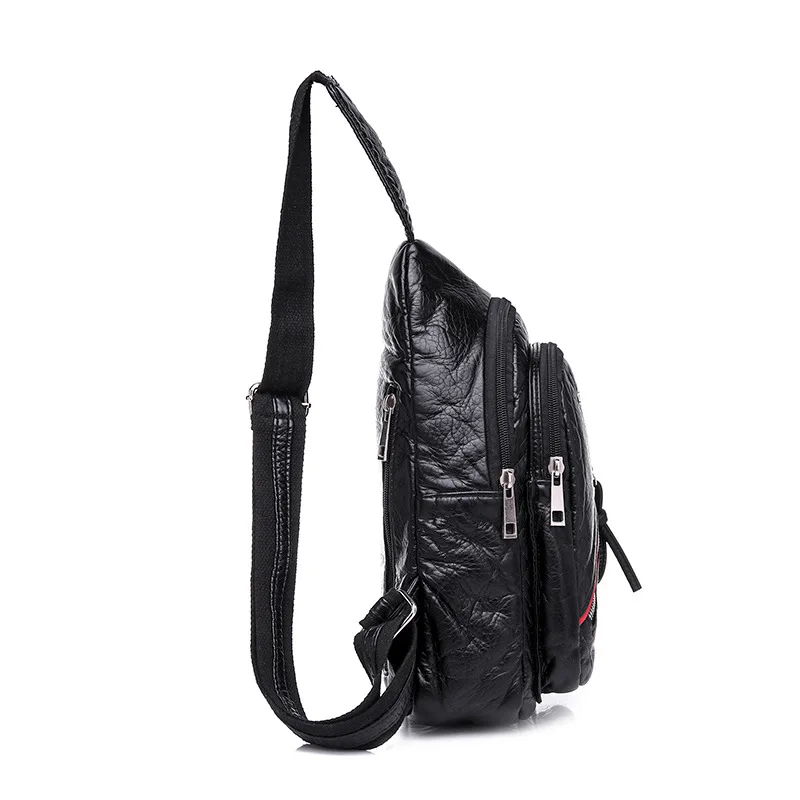 

Light Women's Outdoor Travel guang jie bao Large-Volume Versatile Crossbody Bag Fashion Wear-Resistant PU Bag Chest Pack