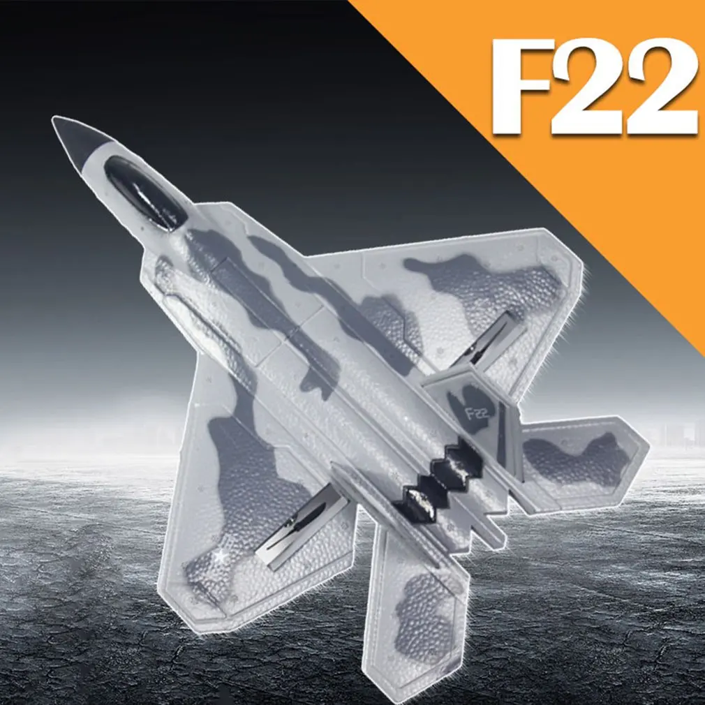 F22 пульт дистанционного управления Истребитель с фиксированным крылом Электрический самолет ударопрочный планер из пеноматериала Игрушечная модель самолета сменный аккумулятор