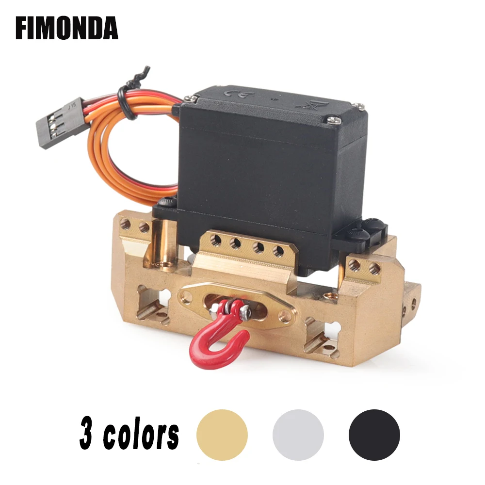 

TRX4 CNC Aluminum Multifunctional Front Bumper Mount Servo Winch Brass Mount for 1/10 RC Crawler Traxxas TRX-4 Upgrade Parts