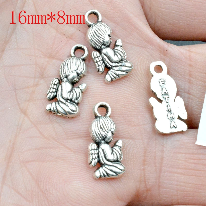 FLTMRH 10 шт 12*16 мм Подвески lucky irish leaf clover тибетские посеребренные античные ювелирные