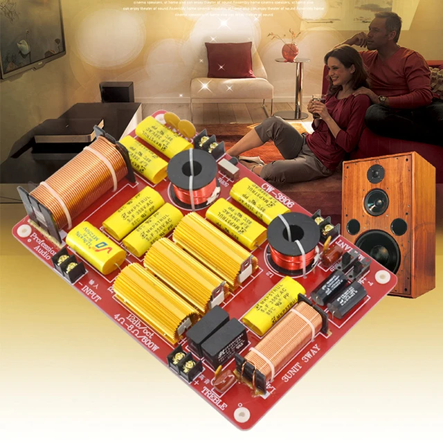Crossover 3 Voies Pour Haut-parleur DIY - Filtre Aigus, Médiums, Basses - Haute Puissance Hi-Fi