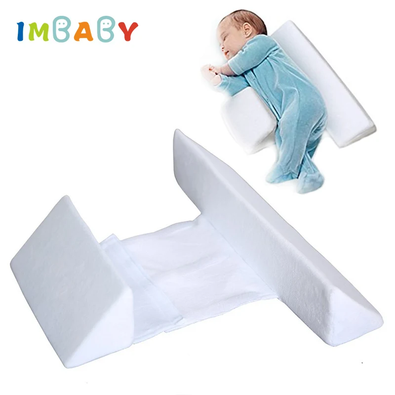 

IMBABY Baby Pillow Baby Side Sleeping Pillow Styling Pillows Anti-head Washable Waist Infant Positioning Pillow For 0-6 Months