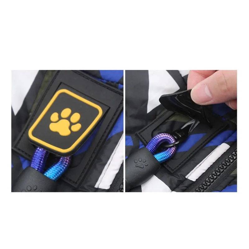 Зимние дышащие пальто для собак, водонепроницаемые теплые уличные куртки для собак на холодную погоду, Модные жилеты с принтом для собак