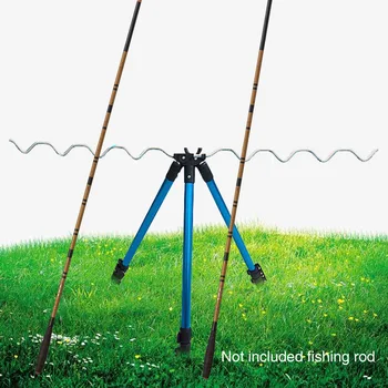 

Stand Holder Non Slip Night Multipurpose Fishing Rod Tripod Stable Tool Aluminum Alloy Telescopic Bracket Portable Outdoor Sea
