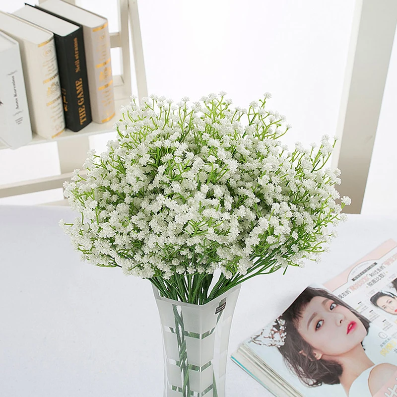 40.5cm Artificial Flower White Gypsophila Bouquet Fake Flowers Wedding Party Home Decoraion diy decoration