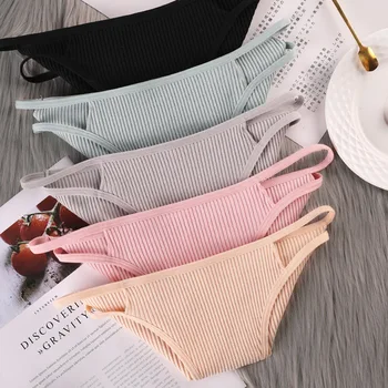 

4 Pcs/lot Women's Panties Cotton Spiral Sexy Seduction Panties Low Waist Breathable Large Size 2XL Panties Meet 80kg Weight