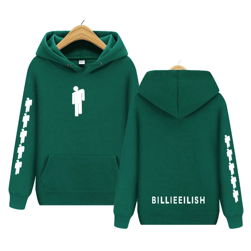 Лидер продаж Billie Eilish модные толстовки с принтом женские/мужские толстовки с капюшоном и длинным рукавом Повседневные трендовые уличные толстовки
