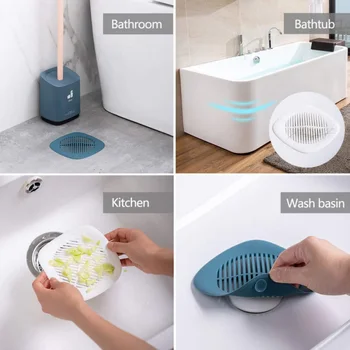 

silicone Kitchen sink filter pool sewer hair filter bathroom hair anti-blocking suction cup floor drain cover