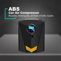 Насос автомобильный портативный воздушный компрессор Многофункциональный насос цифровой насос для накачивания велосипедных шин DC 12 В