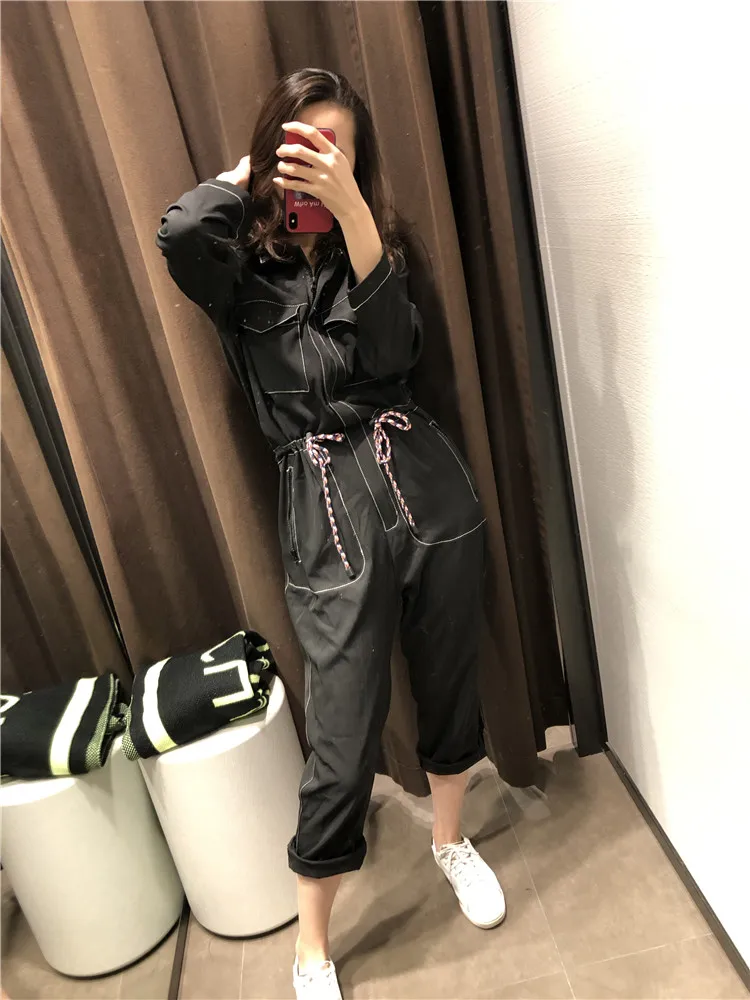TMODA уличные осенне-зимние теплые комбинезоны с новым рисунком, тонкие самоусадочные модные ковбойские Lin брюки «Tai»