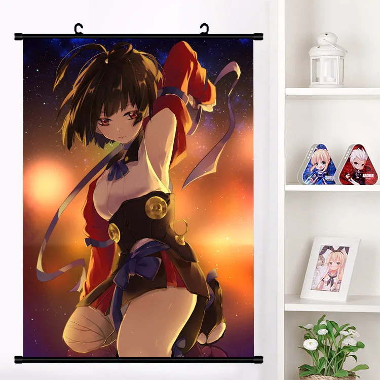 Японское аниме кабанери железной крепостной мумэй настенный плакат Otaku коллекция домашнего декора - Цвет: N