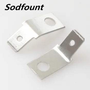 

100pcs/lot 4.8 plug spring terminals tinned copper terminal lug inserts 45 degree angle terminal connector piece Inner hole 3mm