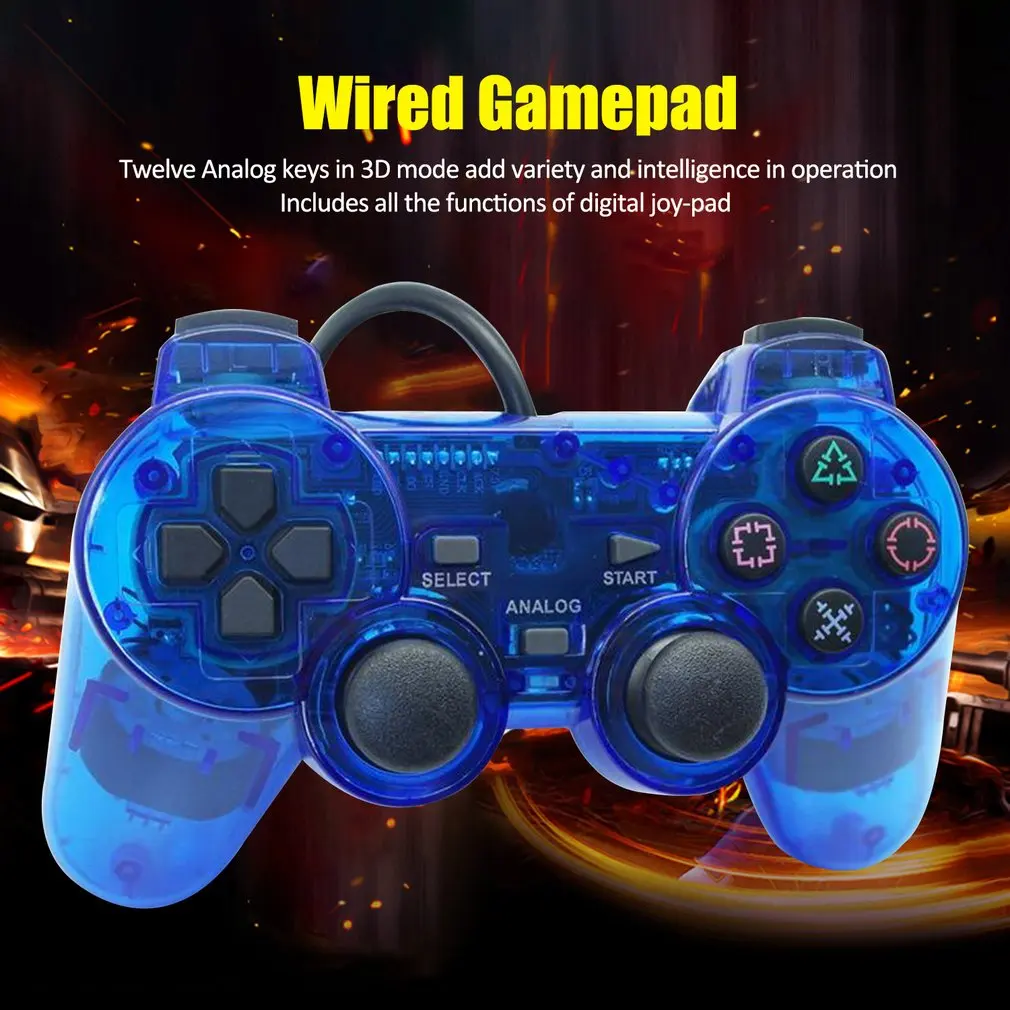 Проводные контроллеры геймпады для sony PS2 Playstation 2 Dual Shock консоль для видеоигр джойстик геймпады длинный кабель джойстик Прямая поставка