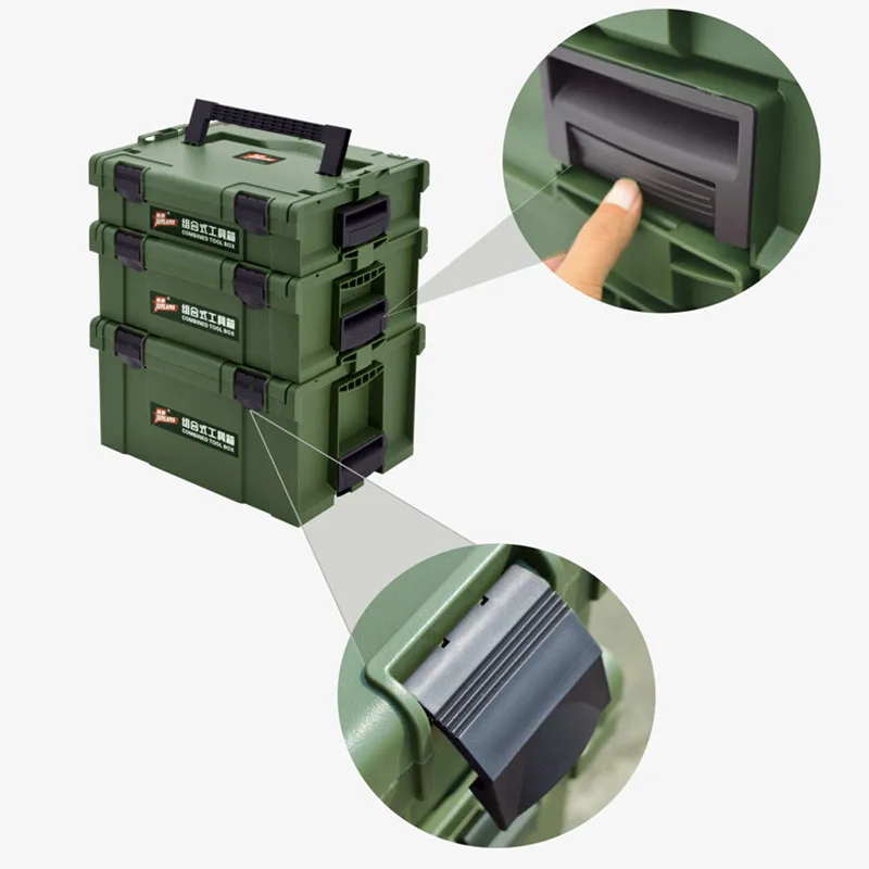 E44-Boite de rangement type valise de 10 a 22 compartiments modulables 295  x 220 x 76mm à 6,90 €