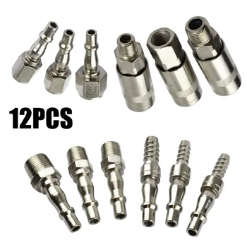 

Airflow Coupler Fittings Connector Hose Quick Release 1/4 3/8in BSP Iron