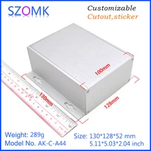 4 шт. 52*128*130 мм szomk корпус из анодированного алюминия для электронный усилитель экструдированного алюминиевого распределительного корпуса