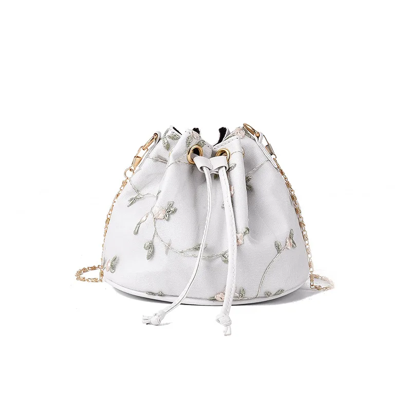 

2020 Women's Bag Wild Shoulder Messenger Bag Embroidered Chain Bucket Bag Luxury Handbags Women Bags Designer Louis and Handbag