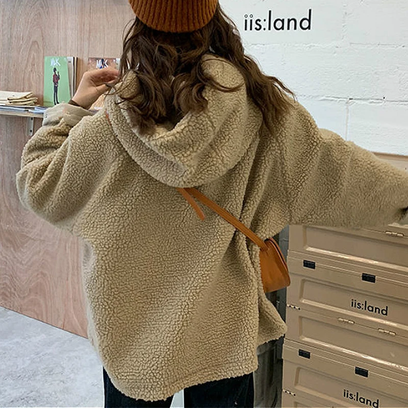 Women Oversized Parkas Hooded Thick Coat Ladies Soft Kawaii Jackets Double Sided Outerwear Autumn Winter Warm Long_voghion.com