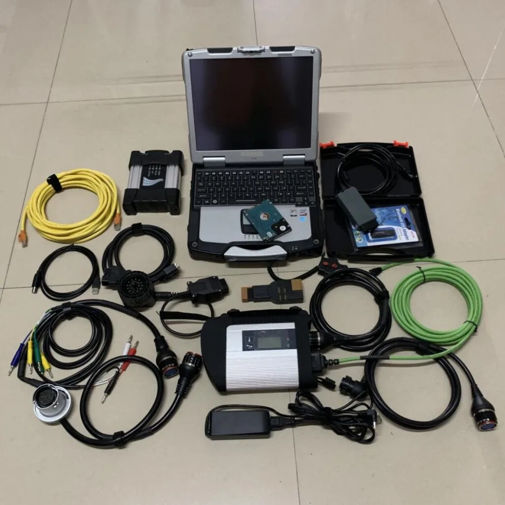 mb star c4 Диагностика 12-24v для bm/w icom next vas 5054a 3в1 ssd 1 ТБ новейшее программное обеспечение с ноутбуком cf30 4g готов к использованию