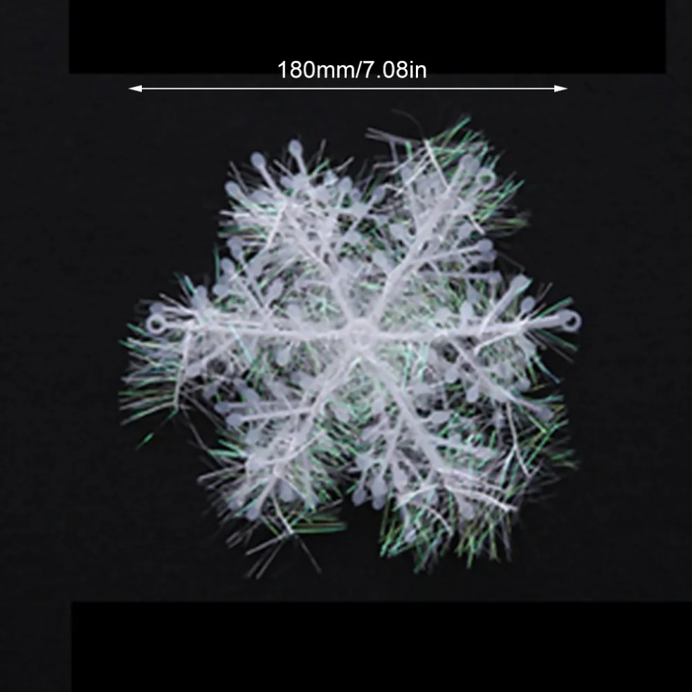Рождественские украшения, Классические Очаровательные Белые снежинки, вечерние рождественские украшения, домашний декор