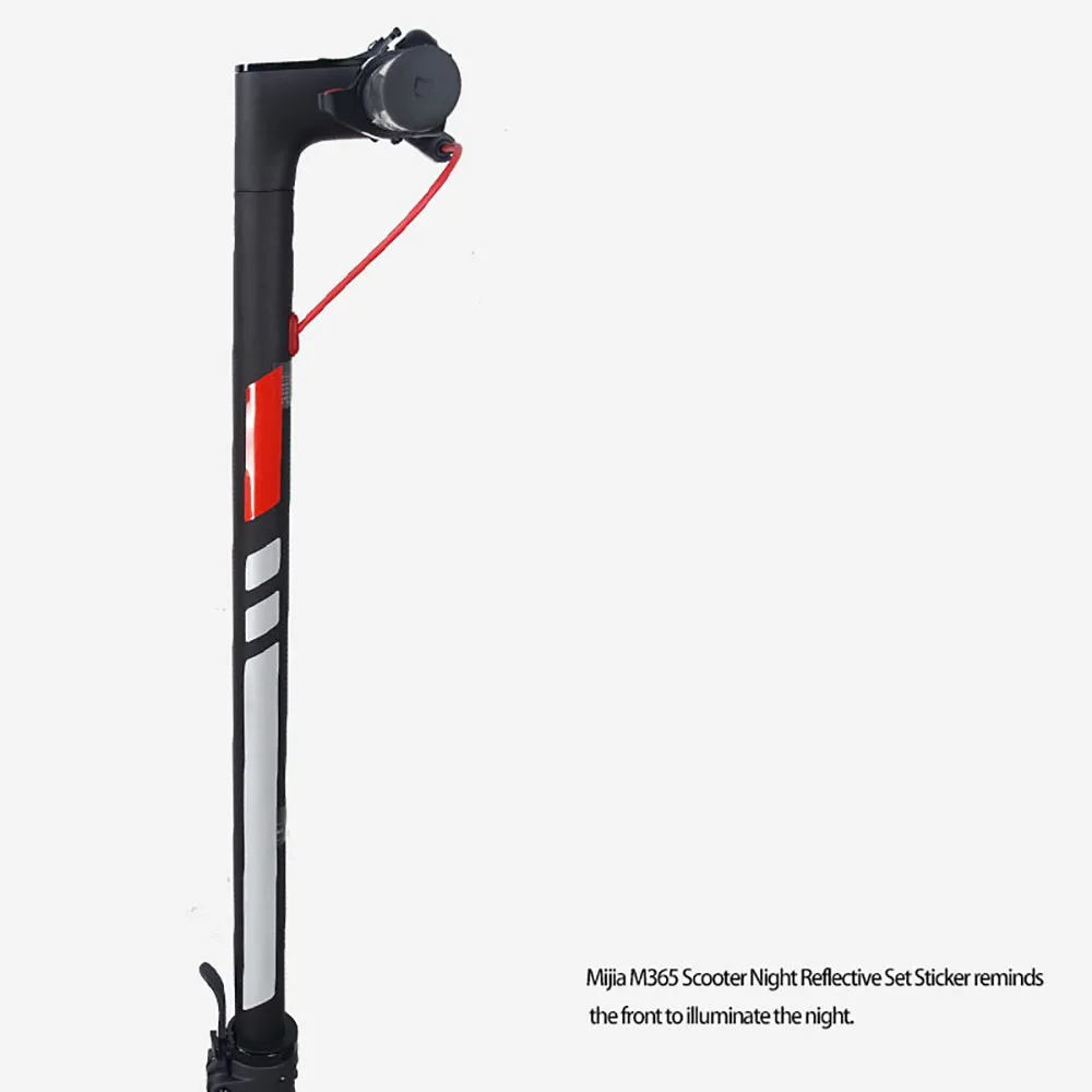 Светоотражающая стильная наклейка для ночной безопасности скейтборд Предупреждение ющая полоса для Xiaomi Mijia электрический скутер наклейка скейтборд аксессуары