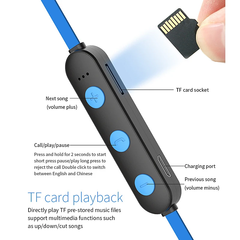 Магнитные Bluetooth наушники XT22 водонепроницаемая Спортивная гарнитура 4 2 с зарядным