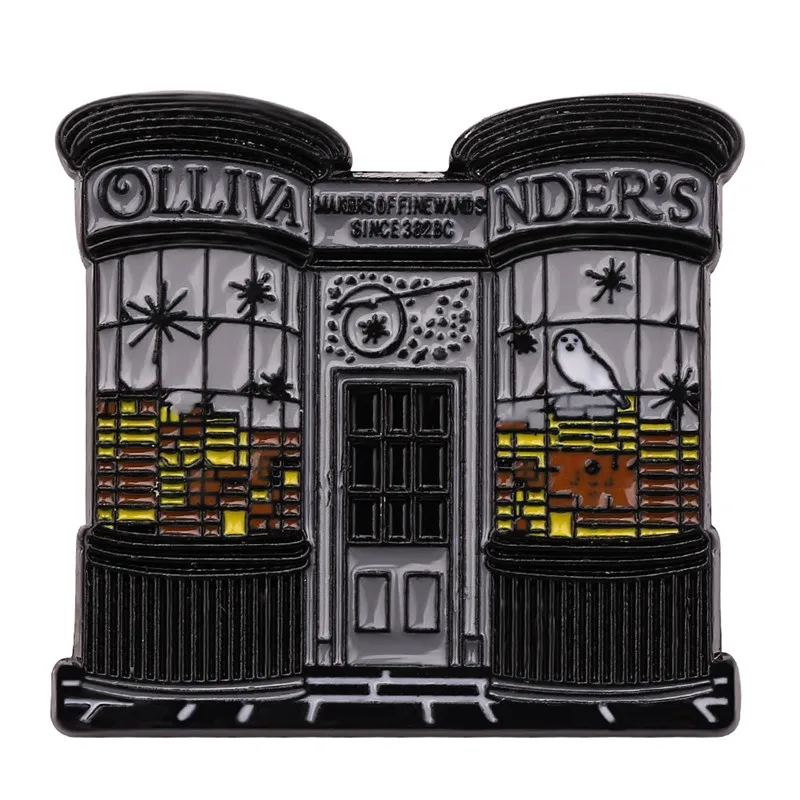 Ollivanders эмалированная булавка винтажные Модные женские большие броши мужская женская брошь на булавке ювелирные изделия аксессуары