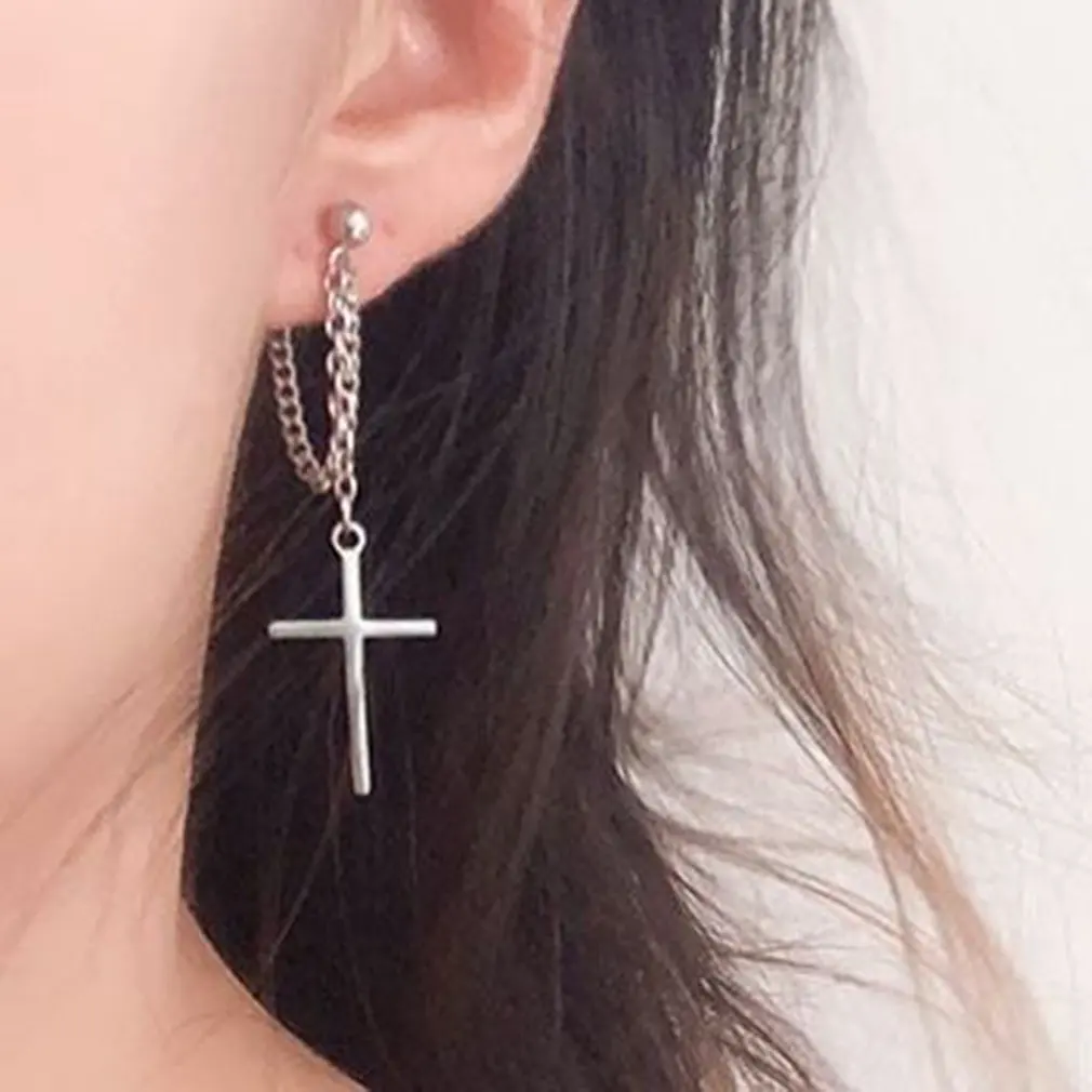 Хит 2020 Южная Корея хит Харадзюку крутые серьги подвески с цепочкой для девочек и