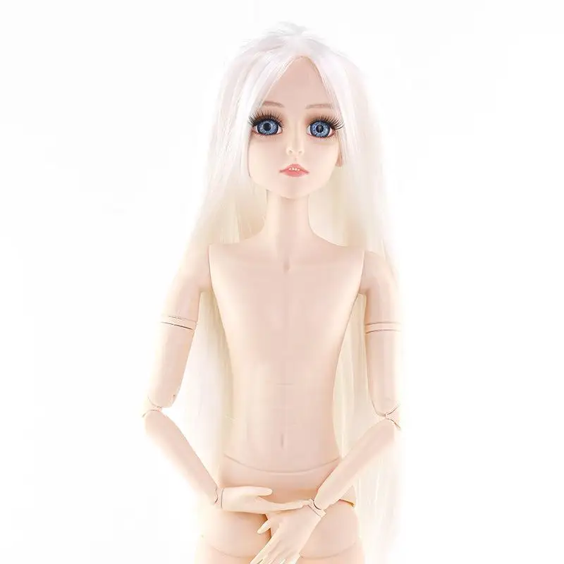 Горячая 60 см мужские BJD куклы 22 подвижные суставы большая кукла игрушка 3D Глаза DIY Макияж мужской голый обнаженный мальчик кукла Принц для девочек подарок - Цвет: E Doll with head