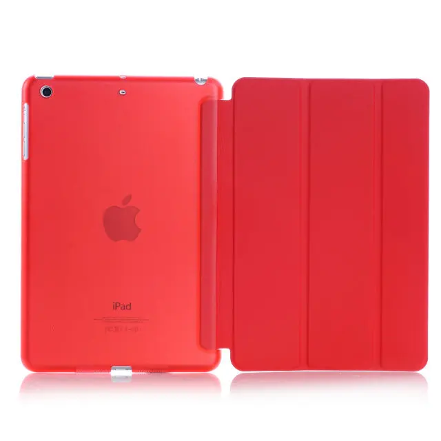 Для Apple ipad 2 3 4 Sleeping Wakup ультратонкий кожаный чехол для ipad 4 ipad 3 ipad 2 A1459 A1460 A1396 - Цвет: Красный