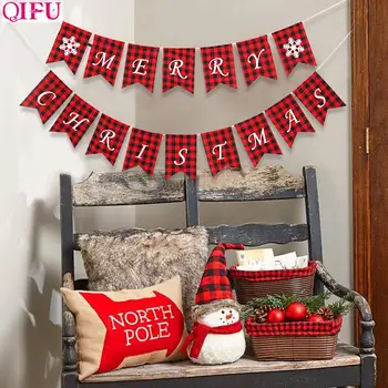 

QIFU Merry Christmas Banner Christmas Decorations for Home Cristmas Decor Xmas Deco Natal Navidad 2019 Happy New Year 2020