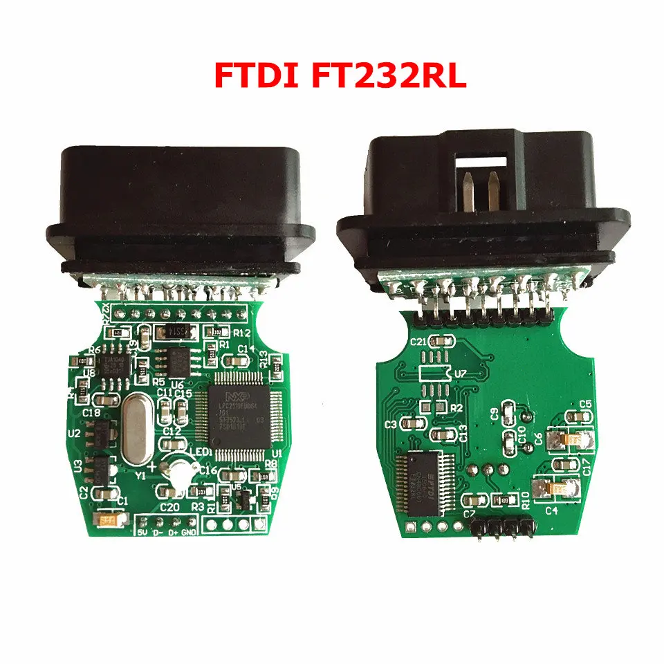 FT232RL Chip Мини VCI J2534 интерфейс для Toyota TIS Techstream V14.20.019 мини VCI FT232RQ чип J2534 инструмент для диагностического сканирования автомобиля код ридер - Цвет: FT232RL Chip