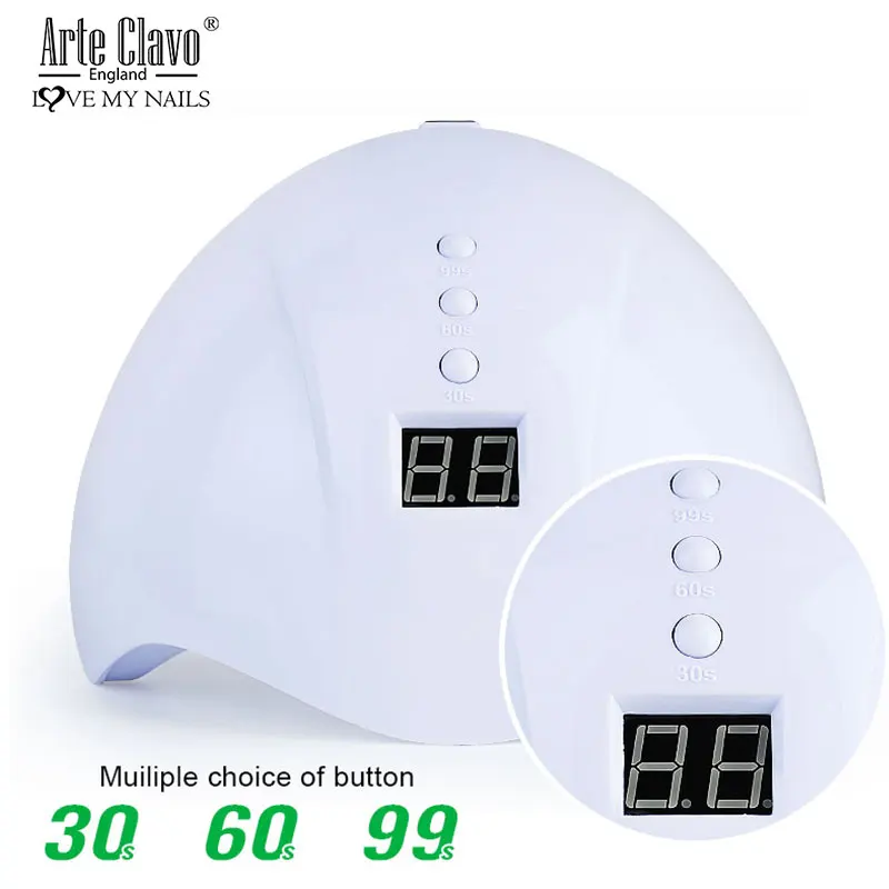 Arte Clavo Star 1 УФ-и светодиодный лампа для сушки ногтей 12 Вт Портативный 30/60/90 с Таймер